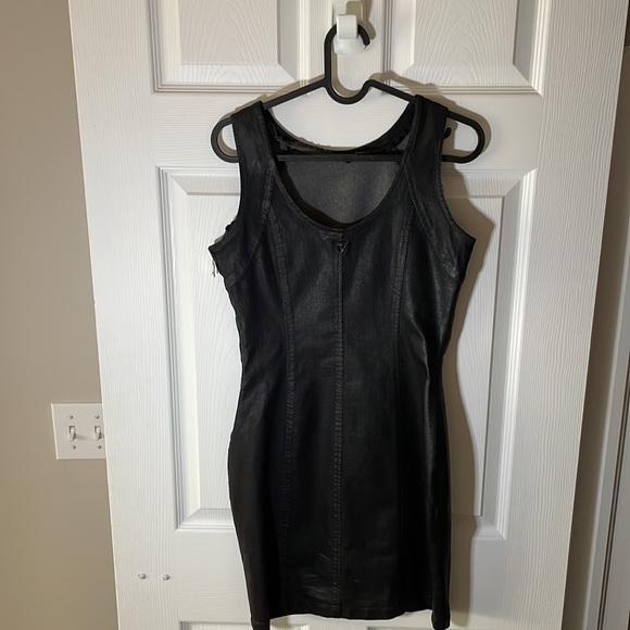 GUESS Body con fitted “oiled jean” LBD! 🔥 - Picture 6 of 6